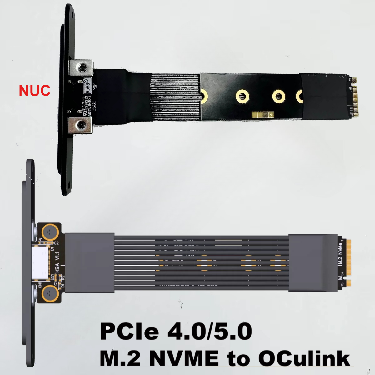 K49SQ-BK14 EGPU OCuLink GPU Ch - Pcie 5.0 Gpu Riser Cable ulasan dan harga