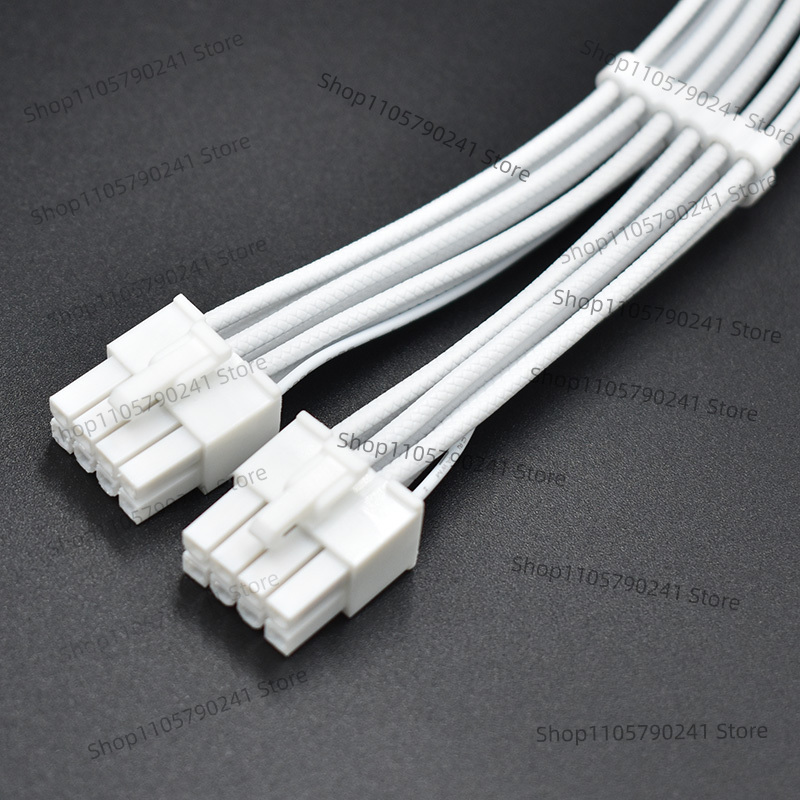 White 16AWG Braided Pattern Ca - Dual 8Pin To 16Pin 12Vhpwr Cable ulasan dan harga