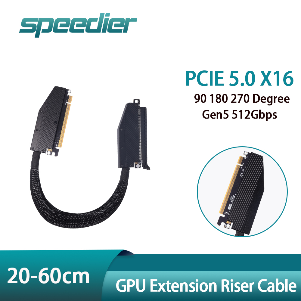 PCIE 5.0 X16 GPU Extension Ris - Pcie 5.0 Gpu Riser Cable ulasan dan harga